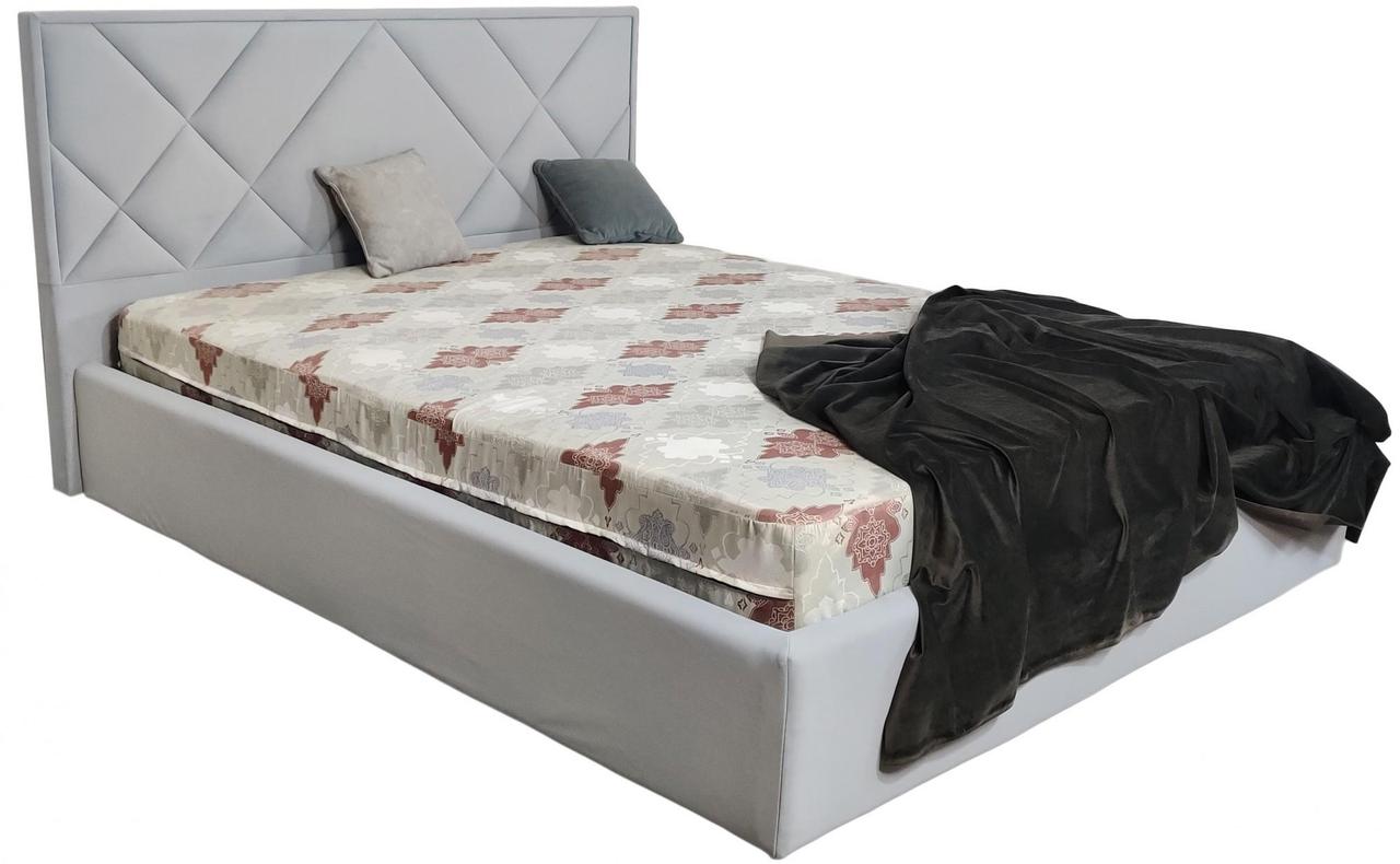 Ліжко BNB Dracar Premium 90 х 190 см Simple З додатковою металевою цільнозварною рамою Сірий