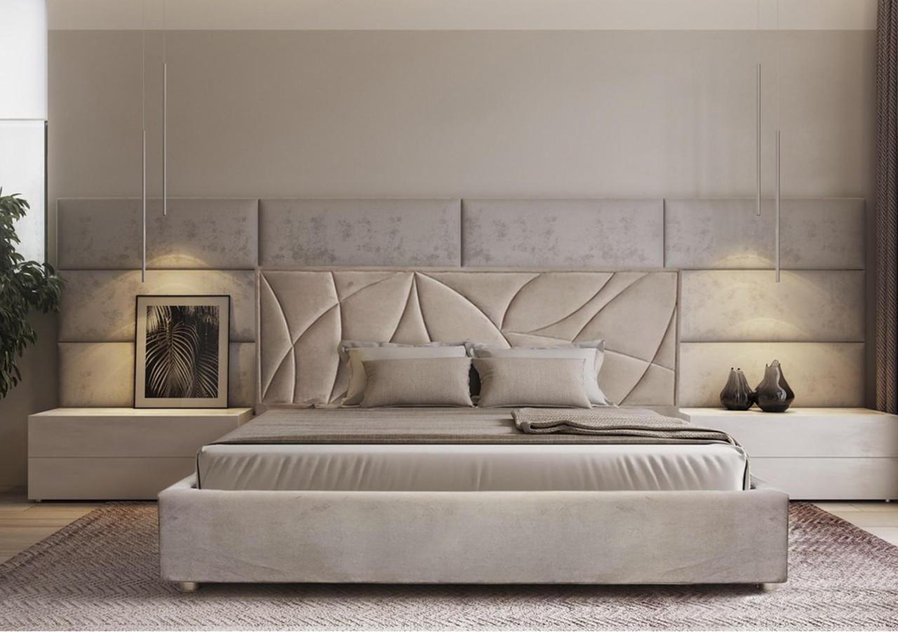 Ліжко двоспальне BNB Aurora Comfort 140 х 190 см Simple З підйомним механізмом та нішою для білизни Рожевий