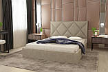 Ліжко BNB Pallada Comfort 120 х 190 см Simple З підйомним механізмом та нішою для білизни Мокко, фото 4