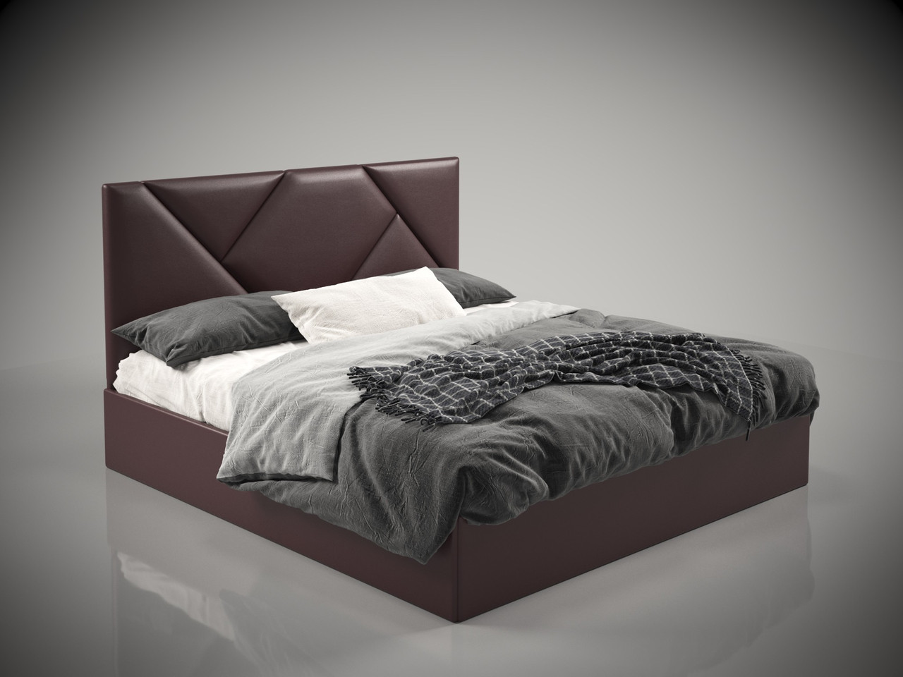 Ліжко BNB BaileysDesign без підйомного механізму 140x190 коричневий