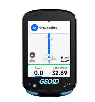 Велокомп'ютер GEOID CC600: GPS навігація, кольоровий екран, WiFi, Bluetooth, ANT+, IPX7