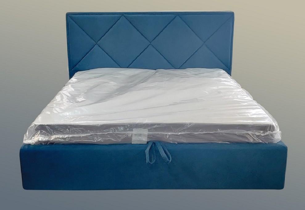 Ліжко BNB Pallada Comfort 120 х 190 см Allure З підйомним механізмом та нішою для білизни Синій