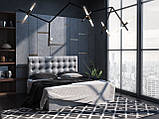 Ліжко BNB GrenadineDesign без підйомного механізму 160x190 світло-сірий, фото 3