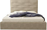 Ліжко двоспальне BNB White Star Comfort 140 х 190 см Simple З підйомним механізмом та нішою для білизни Мокко, фото 3