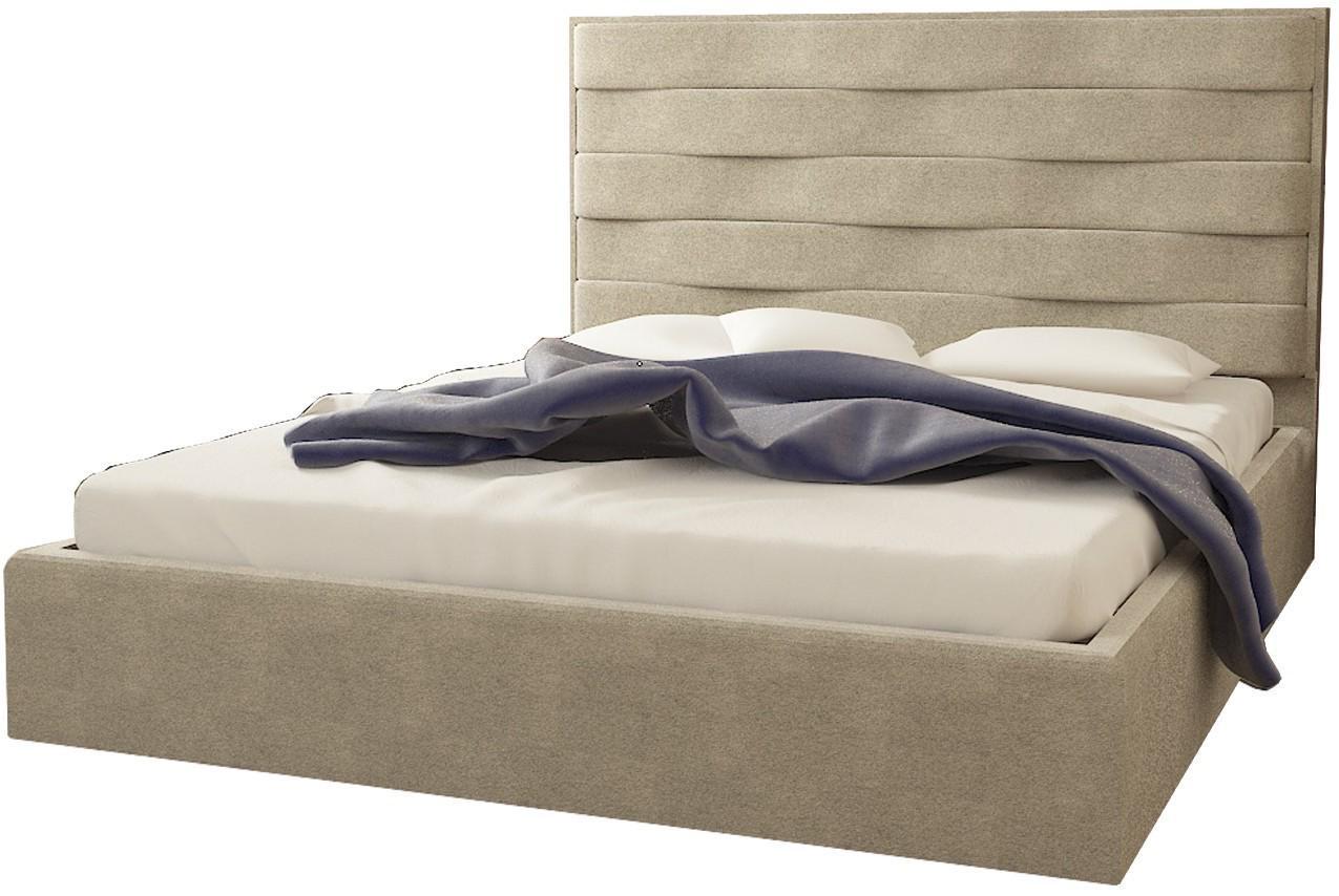 Ліжко двоспальне BNB White Star Comfort 180 x 190 см Simple З підйомним механізмом та нішою для білизни Мокко