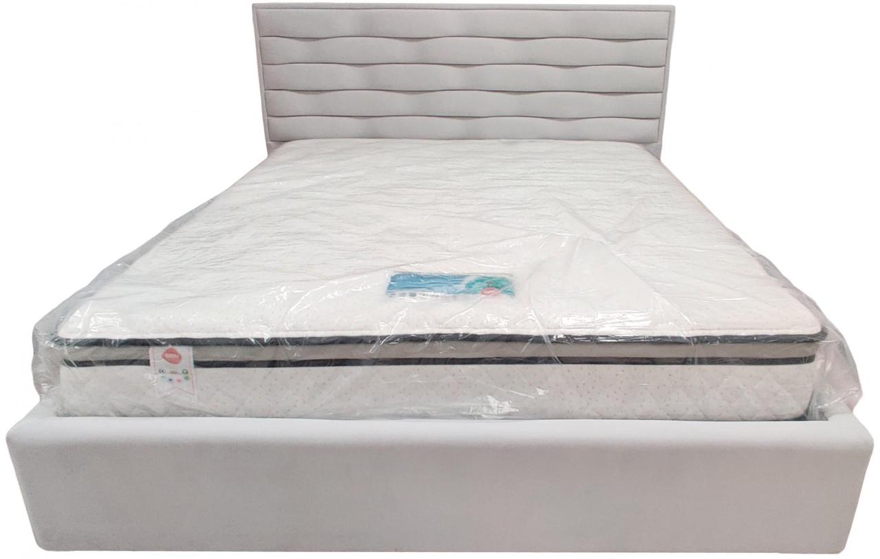 Ліжко BNB White Star Comfort 120 х 190 см Simple З підйомним механізмом та нішою для білизни Сірий