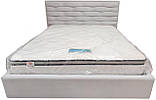 Ліжко двоспальне BNB White Star Comfort 160 x 190 см Simple З підйомним механізмом та нішою для білизни Сірий, фото 3