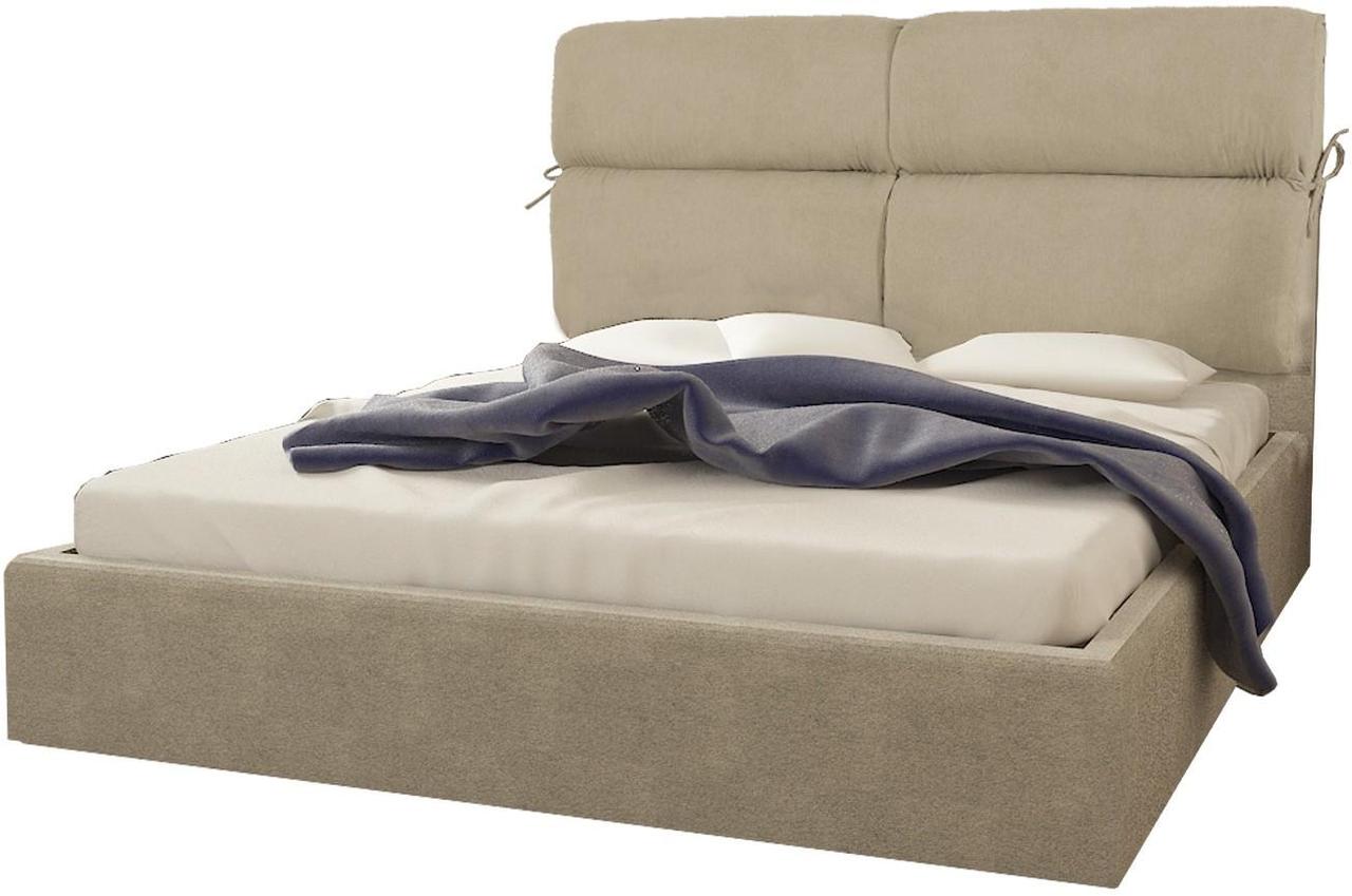 Ліжко двоспальне BNB Mary Rose Comfort 140 х 190 см Simple З підйомним механізмом та нішою для білизни Мокко