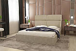 Ліжко двоспальне BNB Mary Rose Comfort 140 х 190 см Simple З підйомним механізмом та нішою для білизни Мокко, фото 5