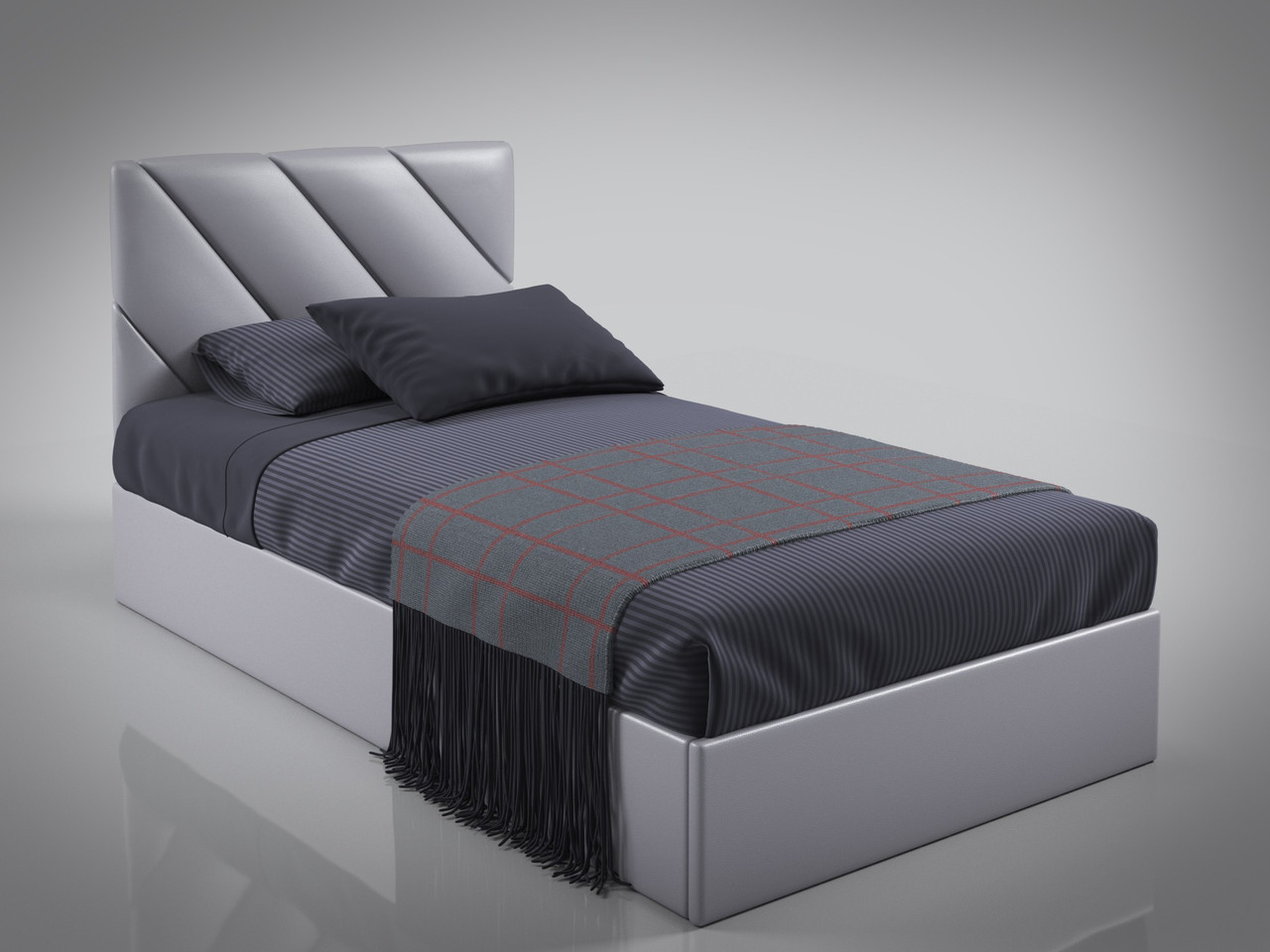 Ліжко BNB SheridanDesign без підйомного механізму 80x200 сірий