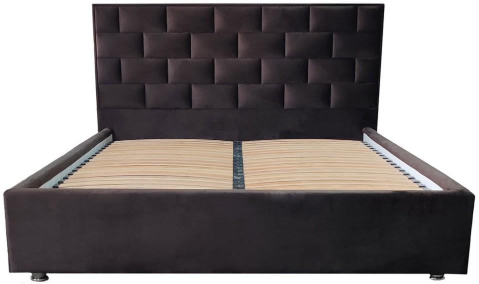 Ліжко BNB Littorio Premium 90 х 190 см Simple З додатковою металевою цільнозварною рамою Коричневий