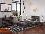 Ліжко BNB SunriseDesign з підйомним механізмом каркас метал 80х190 коричневий, фото 3