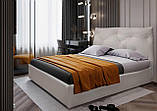 Ліжко BNB Mayflower Premium 120 х 190 см Simple З додатковою металевою цільнозварною рамою Бежевий, фото 3