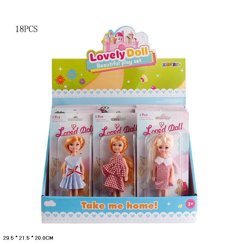 Лялька 788-1 в асортименті 18 шт. в дисплей-боксі 29×21×20 см ціна за 1 шт, фото 1
