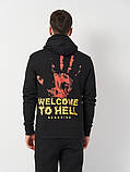 Толстовка Dark Side Welcome to Hell 06-011bk XXL Чорний, фото 4