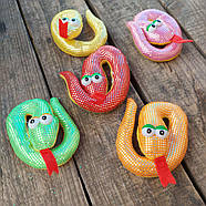 Магніт мякий на холодильник з символом 2025 року - Змія 7,5 см, фото 2