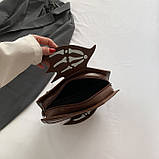 Жіноча сумка-рюкзак труна на хеловін коричнева, фото 3