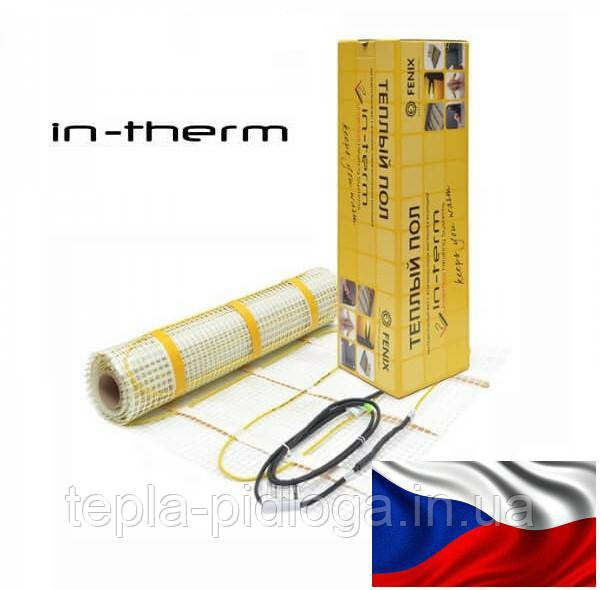 4.4 М² 870 Вт Двожильний нагрівальний мат IN-THERM (Чехія) 200 Вт/м²  під плитку