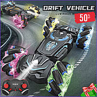 Машинка-перевертень трюкова всюдихід 360 на радіокеруванні STUNT CAR, Дитяча світна машинка-перевертень