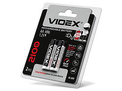Акумулятор R6 (AA) Videx (2100 mAh) Ni-Mh 2bl, Ready To Use (ціна за 1шт)