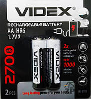 Акумулятор R6 (AA) Videx (2700mAh) Ni-Mh 2bl (ціна за 1шт)