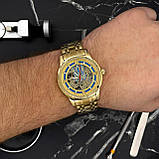Годинник наручний Patriot 025 Sharp Gold-Blue механiчний з автопідзаводом, фото 10