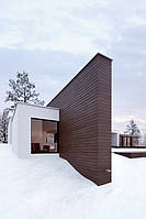 Материал широко используется и для различных фасадов, и для террас, как подшивочный материал.