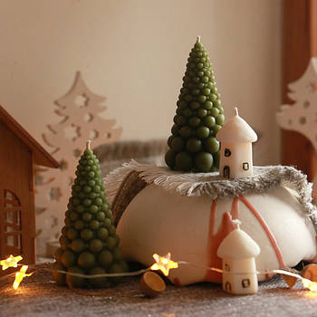 Воскова свічка мініатюрна Ялинка