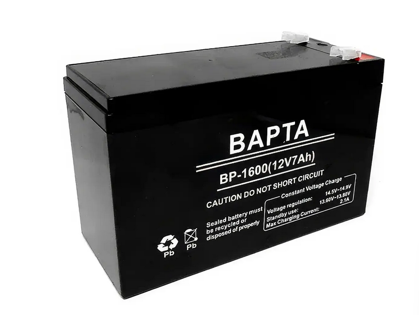 Батарея акумуляторна BAPTA 12В 7,0Ач 151х65х95 BP-1600 (8548)