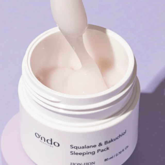 Веганська маска зі скваланом та бакучиолом Ondo Beauty для відновлення шкіри Нічна маска зі скваланом і бакучіолом Ondo Beauty 36.5 Squalane & Bakuchiol Sleeping Pack