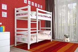 Двоярусне дерев'яне ліжко