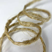 Шнур на метраж Радосвіт Шпагат джутовий двохнитковий Коричневий 1.4 мм