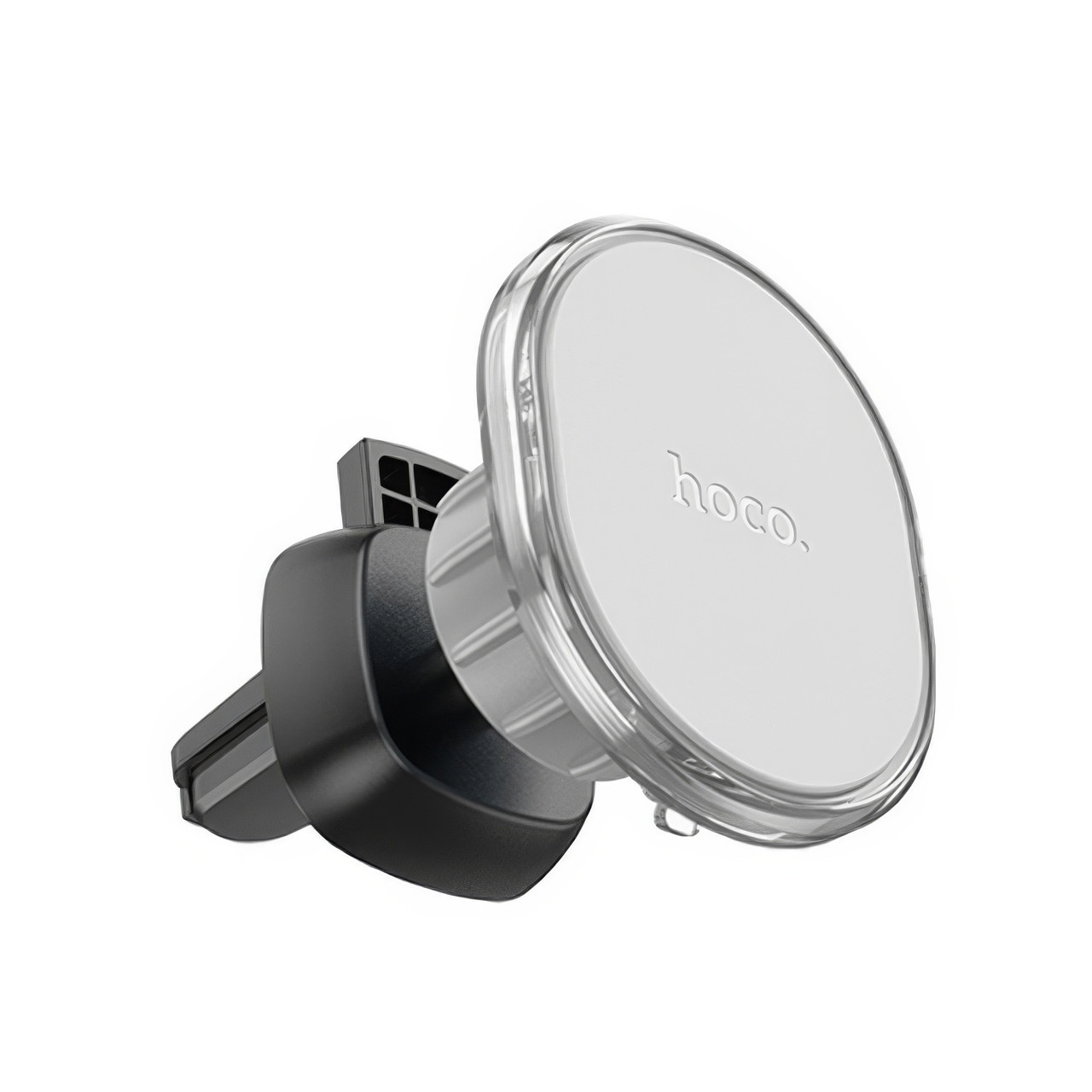 Тримач для телефону в машину Hoco H1 Crystal magnetic Сірий, магнітний тримач для телефону в авто, фото 1