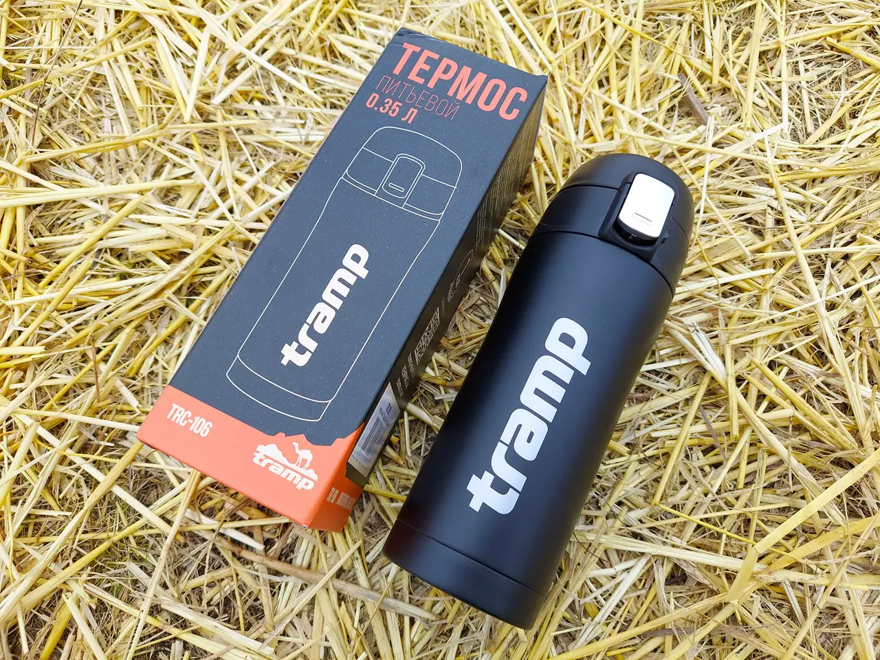 Термос Tramp 0,35 л чорний матовий UTRC-106-black термокружка