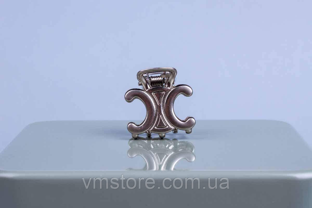 Крабик маленький металевий, краб для волосся, фото 1