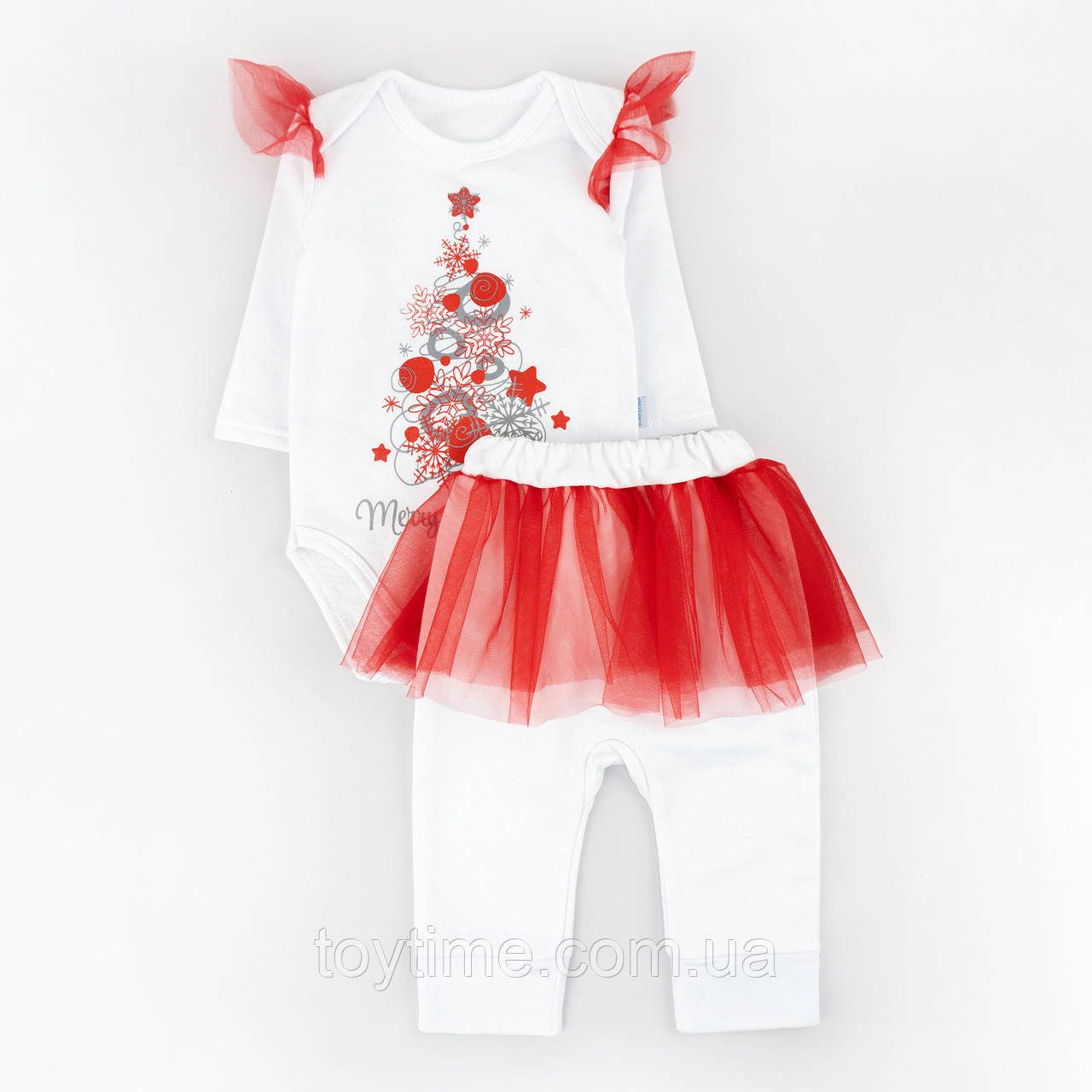 Боді і штани з фатином Merry Christmas, фото 1
