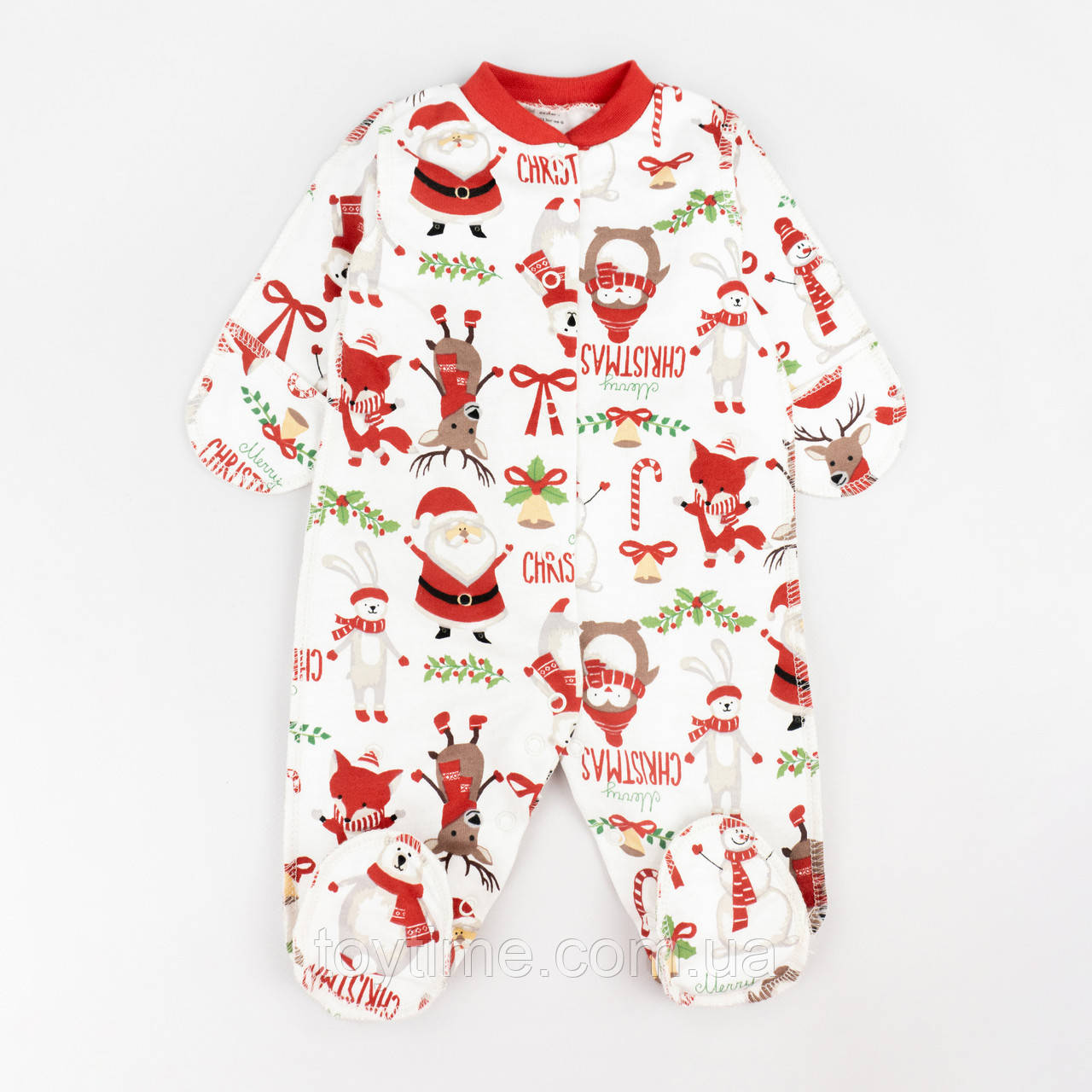 Чоловічок новорічний для малят з начосом Santa, фото 1