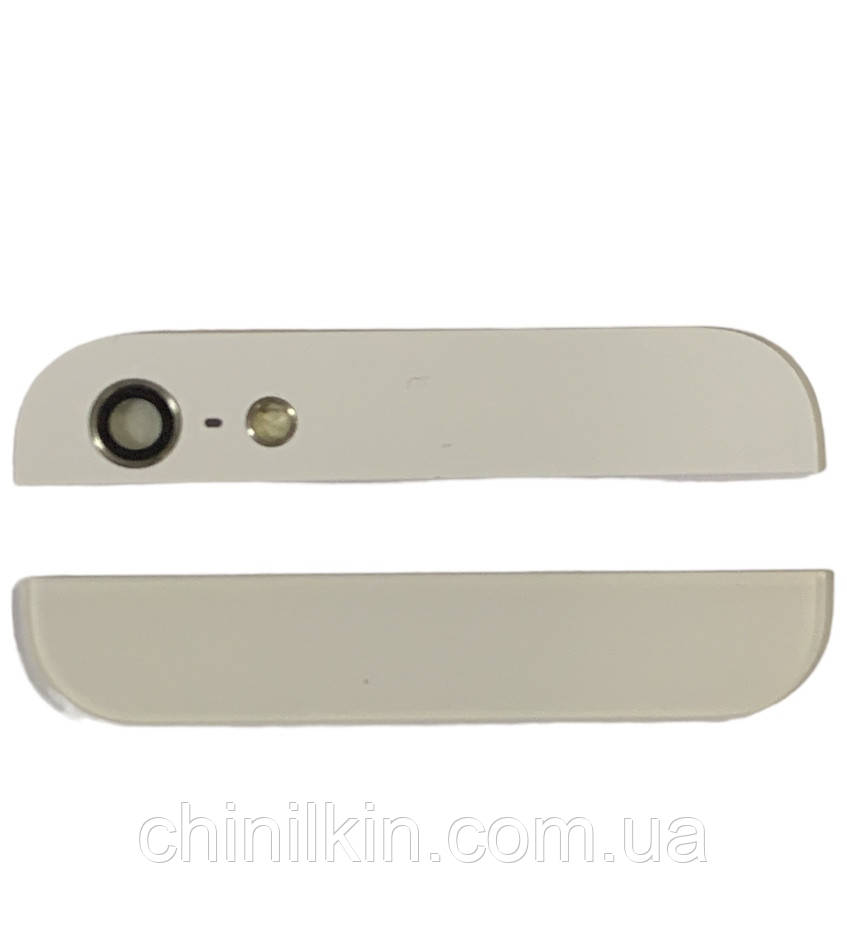 Скло камери для iPhone 5G та скло корпуса White, фото 1