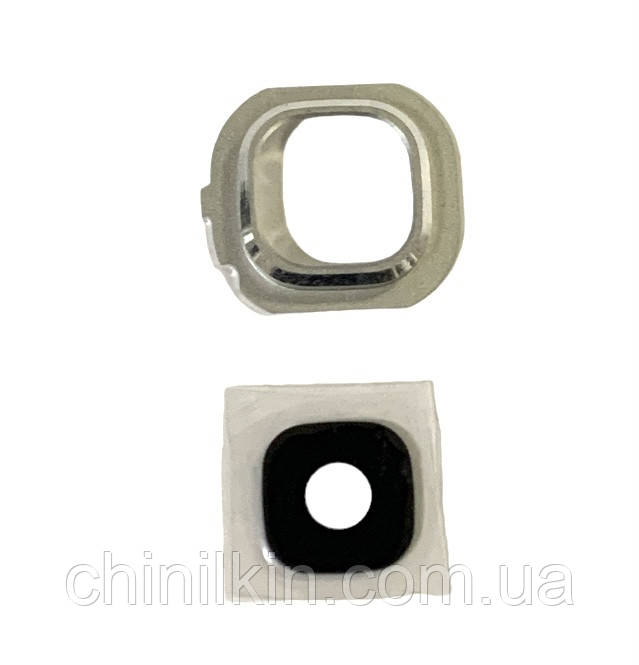 Скло камери для Samsung J510 / J5 2016 / J710 / J7 2016 з рамкою White, фото 1