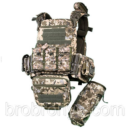 Плитоноска BROARMOR MAX. Вісім підсумків. Піксель, фото 1