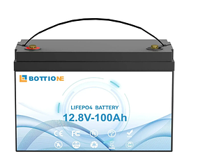 Акумулятор з зарядним Bottione LiFePO4 12.8V/100AH (1280W*h) (літій-залізо-фосфатний акумулятор для ДБЖ)