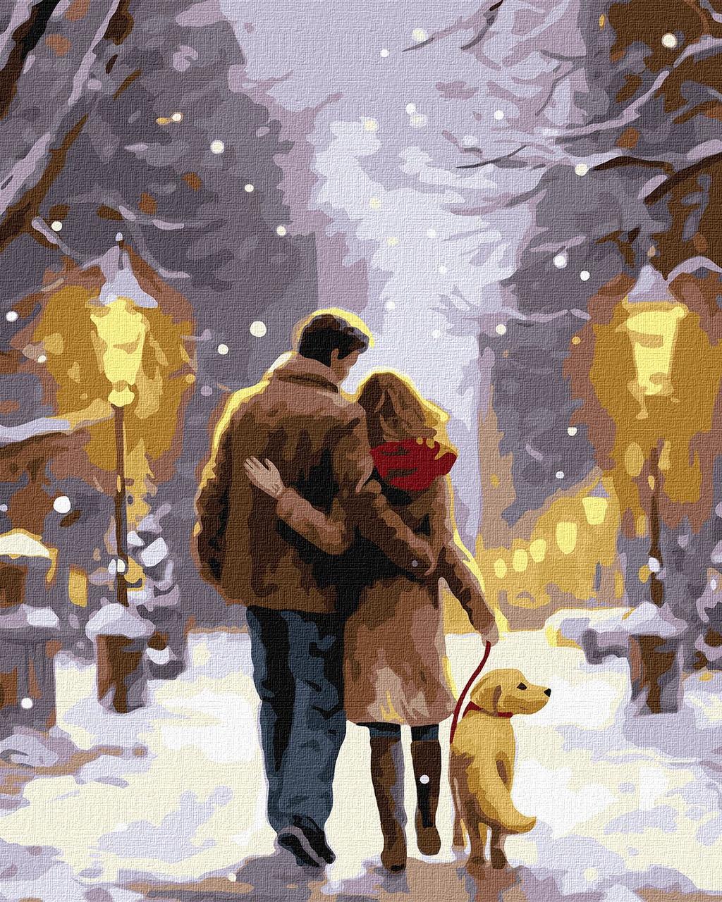 Картина за номерами 40×50 см. Сімейна прогулянка КHO8348