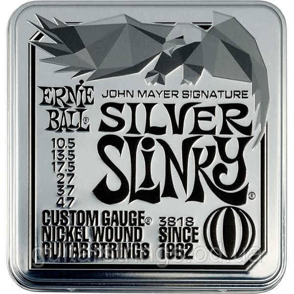 Струны Ernie Ball 3818 Silver Slinky John Mayer Signature 3-Pack Tin 10.5-47