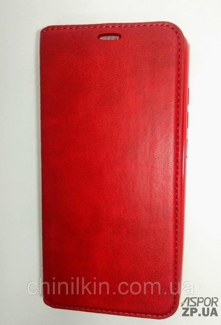 Чохол-книжка Leather Folio для Xiaomi Redmi Note 6 Pro- червоний, фото 1