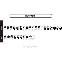 Вовняний мультишарф Buff Midweight Merino Wool (Solid Black), фото 2