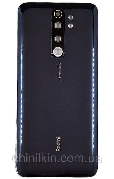 Задня кришка для Xiaomi Redmi Note 8 Pro (зі склом камери) Dark Grey, фото 1