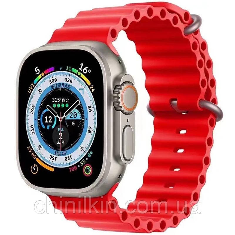 Ремінець Ocean Band для Apple Watch 42(ser.1-3)/44/45/46/49mm- червоний, фото 1
