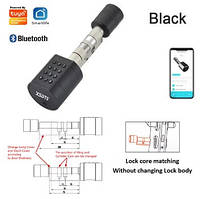 Електронний розумний замок дверей з функцією розпізнавання відбитка пальця Tuya APP Silver