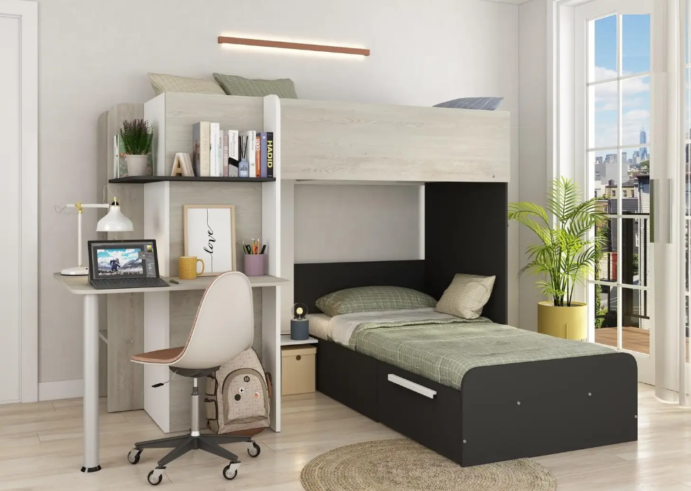 Двоярусне ліжко  горище ДКЧ 371, фото 1