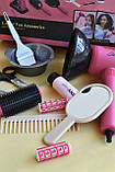 Набір перукаря 626030 (фен,насадки,набір для фарбування,щітка для волосся, люстерко,бігуді,ножиці), фото 3